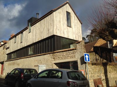 Extension ossature bois - bardage châtaignier - 2