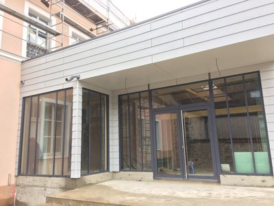 Extension ossature bois - bardage Fundermax - 2